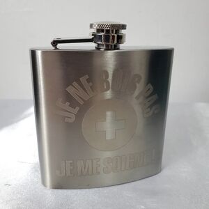 Silver Engraved Flask